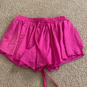 Hot pink butterfly shorts!!